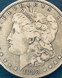 1888-O MORGAN SILVER DOLLAR COIN