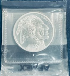 COLLECTOR BULLION - BUFFALO LIBERTY- 2 OZT .999 FINE SILVER ROUND COIN IN SEALED ORIGINAL PACKAGE