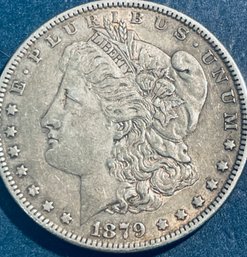 1879 MORGAN SILVER DOLLAR COIN