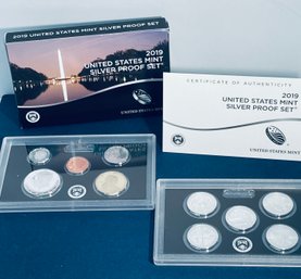 2019 UNITED STATES MINT SILVER PROOF COIN SET IN BOX