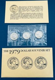 UNITED STATES MINT SUSAN B ANTHONY 1979 DOLLAR SOUVENIR COIN SET