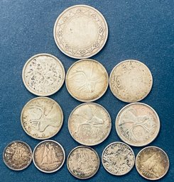 LOT (12) CANADIAN SILVER COINS - $2.50 FACE VALUE