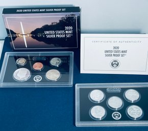 2020 UNITED STATES MINT SILVER PROOF COIN SET IN BOX
