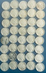 LOT (40) BUFFALO NICKEL COINS - FULL DATES - SOME IN XF CONDITION - SEE PICTURES