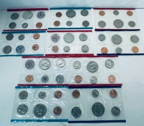 LOT (5) 1968, 1971, 1972, 1989 & 1993 US MINT UNCIRCULATED COIN SETS-DENVER & PHILADELPHIA MINTS - 56 COINS