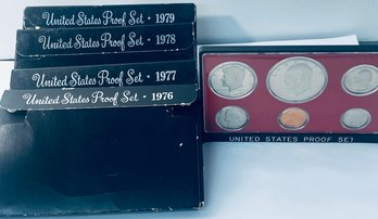 LOT (4) UNITED STATES PROOF SETS- 1976, 1977, 1978 & 1979