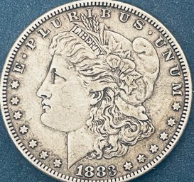 1883 MORGAN SILVER DOLLAR COIN