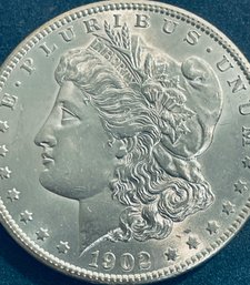 1902-O MORGAN SILVER DOLLAR COIN - BU/ BRILLIANT UNCIRCULATED- PROOF LIKE!