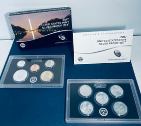 2018 UNITED STATES MINT SILVER PROOF COIN SET IN BOX