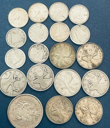 LOT OF CANADA 80 PERCENT SILVER COINS- $3.50 FACE VALUE