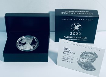2023 US MINT SILVER AMERICAN EAGLE PROOF .999 ONE TROY OUNCE DOLLAR COIN IN BOX!
