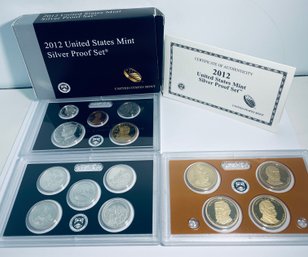 2012 UNITED STATES MINT SILVER PROOF COIN SET IN BOX