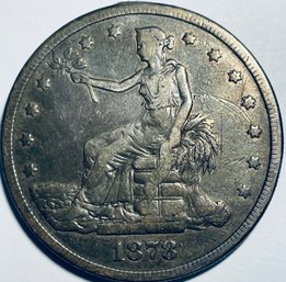 RARE! 1878-S UNITED STATES US TRADE SILVER DOLLAR - RARE COIN