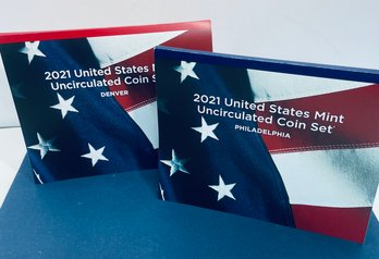 2021 United States P & D Mint Uncirculated Coin Set In Original Government Packaging