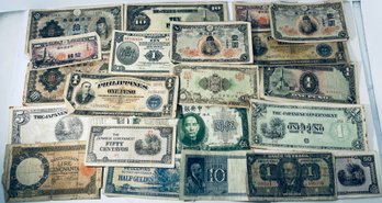 LOT (20) WORLDWIDE FOREIGN CURRENCY NOTES - SEE PICTURES!