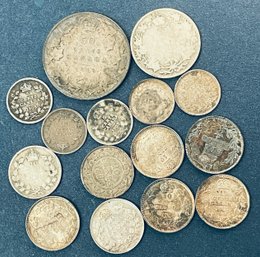 LOT OF OLD CANADA 92.5 PERCENT SILVER COINS- $1.75 FACE VALUE