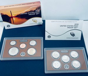2019 UNITED STATES MINT PROOF COIN SET IN BOX  - 10 COIN SET - BOX IS TORN - SEE PICTURES