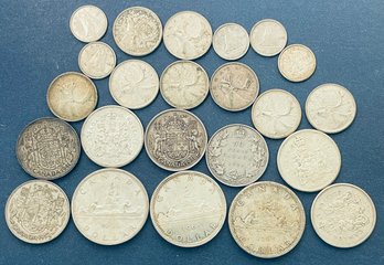 LOT CANADIAN 80 PERCENT .800 SILVER COINS - $9 FACE VALUE