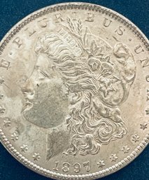 1897 MORGAN SILVER DOLLAR COIN