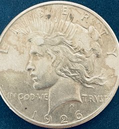 1926 PEACE SILVER DOLLAR COIN