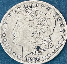 1890-O MORGAN SILVER DOLLAR COIN