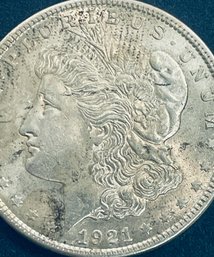 1921 MORGAN SILVER DOLLAR COIN