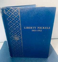 LOT (16) UNITED STATES LIBERTY V NICKEL COINS - 1898-1912 - IN WHITMAN COIN FOLDER - FOLDER IS DAMAGED/ TAPED