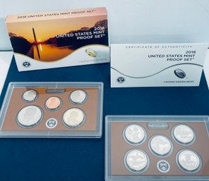 2018 UNITED STATES MINT PROOF COIN SET IN BOX  - 10 COIN SET