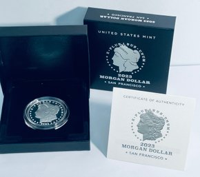 UNITED STATES MINT 2023 PROOF MORGAN SILVER DOLLAR COIN - IN BOX W/ COA - 99.9 PERCENT SILVER COIN