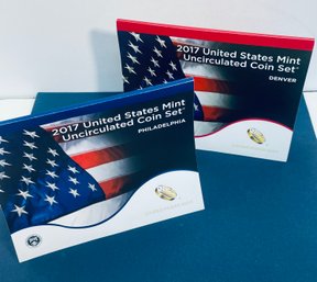 2017 United States P & D Mint Uncirculated Coin Set In Original Government Packaging