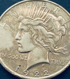 1922-D PEACE SILVER DOLLAR COIN