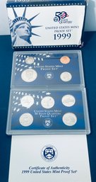 1999-S Proof Set U.S. Mint Original Government Packaging OGP - Box Is Damaged