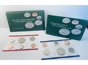 1993 UNITED STATE MINT UNCIRCULATED COIN SET - BOTH PHILADELPHIA & DENVER MINTS - IN ORIGINAL OGP