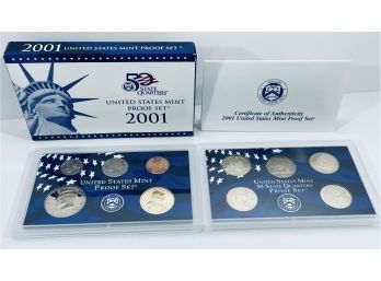 2001-S Proof Set U.S. Mint Original Government Packaging OGP - NON-SILVER