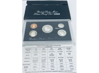 1993 UNITED STATES MINT SILVER PROOF COIN SET IN BOX