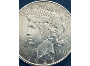 KEY DATE - 1927-S PEACE SILVER DOLLAR COIN