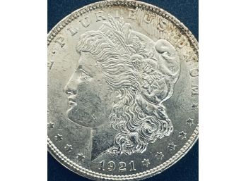 1921 MORGAN SILVER DOLLAR COIN - BU / BRILLIANT UNCIRCULATED!