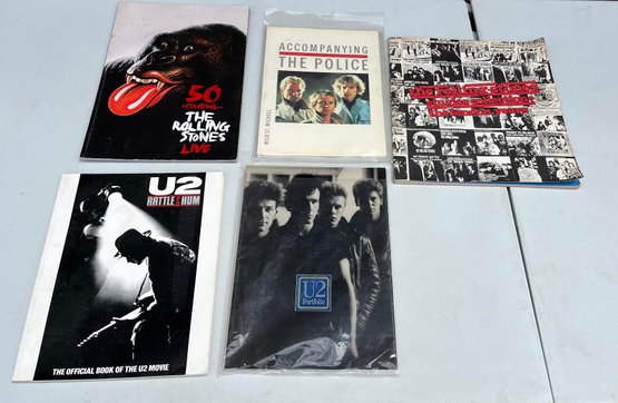 Vintage 1961, 1988, 2013, Music Magazines And Booklets, Rolling Stones, Police And U2