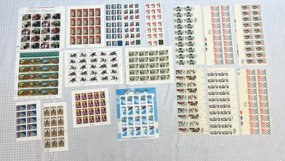 Lot Of Assorted Vintage Stamps, $100 Plus Face Value
