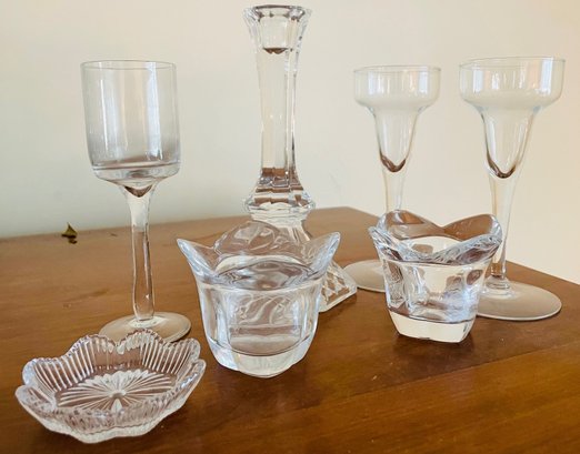 Assorted Glass Candle And Votive Holders