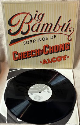 Cheech And Chong Big Bambu Vinyl LP Comedy W/ Rolling Paper
