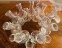 Fabulous, Fun And Funky Glass Flower Bud Vase Set And Candle Holders