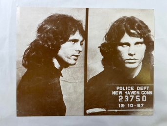 Print Of 1967 Jim Morrison Arrest In New Haven, Connecticut