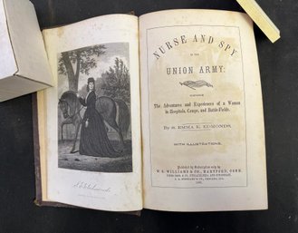 Civil War!!! Antique 1865 Nurse And Spy In The Union Army With Illustrations By S. Emma E. Edmonds