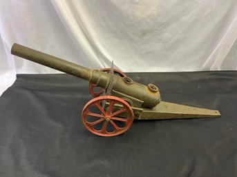 Antique Metal Cannon Miniature , Heavy