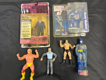 Assorted Action Figures C. 2000s Including Reservoir Dogs Mr. Blonde And Nascar Rusty Wallace, Hulk Hogan 80s