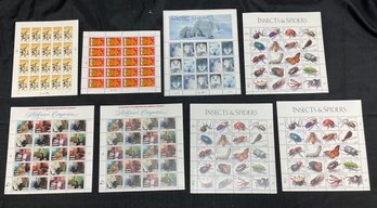 $50 Face Value, Unused 1998 Postage Stamps, Flowers, Hollywood Composers, Artic Animals, Insects & Spiders