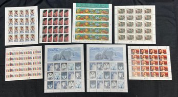 $50 Face Value, Unused 1995-1999 Postage Stamps, Billy Mitchell, Hanukkah, Artic Animals And Aquarium Fish,