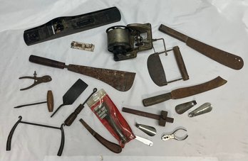 Lot Of Assorted Antique Mason Tools