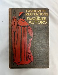 1909 'favourite Recitations Of Favourite Actors' By Percy Standing